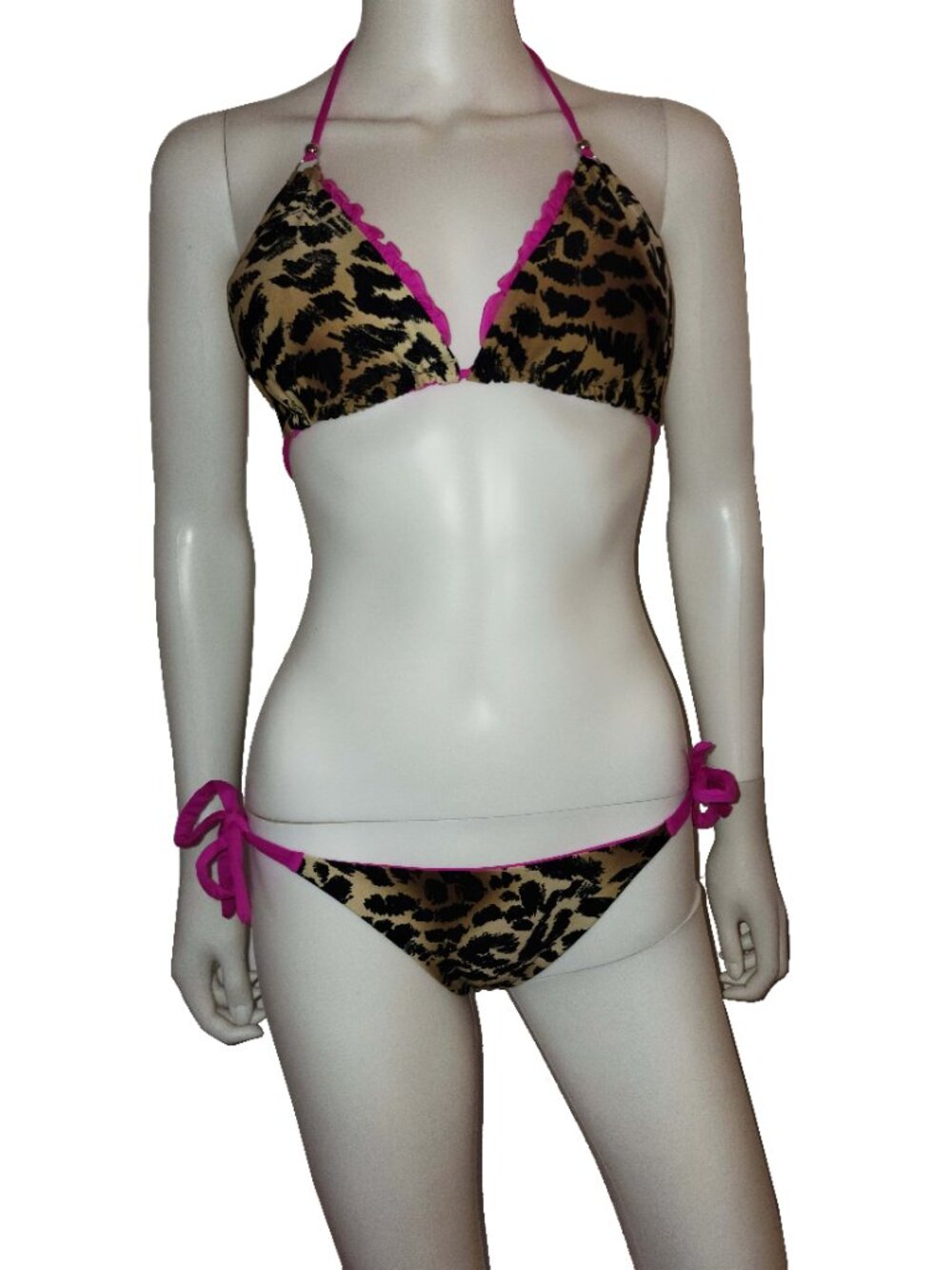 Vitamin A Leopard Print Fushia Bikini